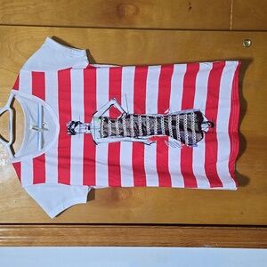 NWOT Striped Short Sleeve Top - Size M